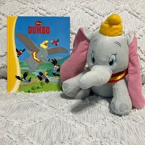 Kohl's Cares Dumbo Disney‎ Stuffed Animal Plush w/book set